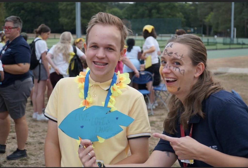 Len at residential camp