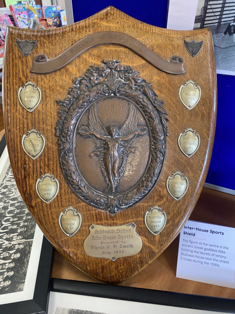 Wooden school shield